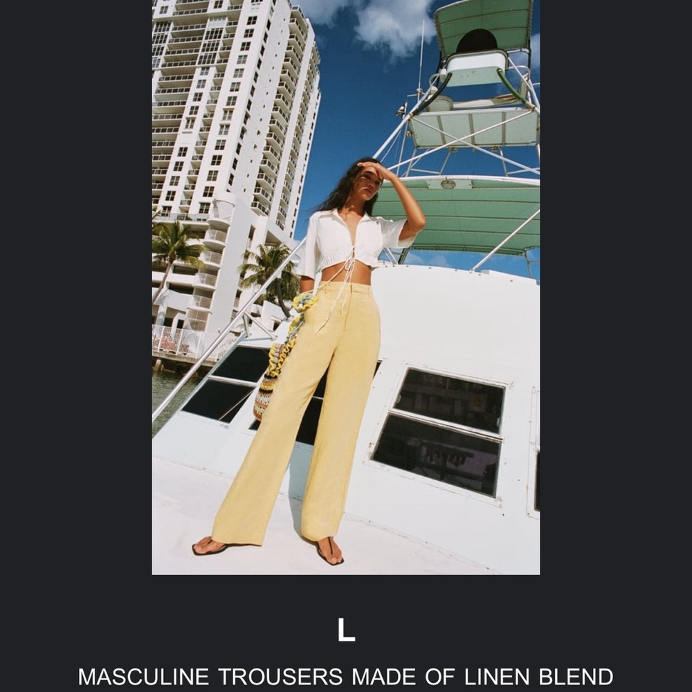 COPY - Linen blend masculine trousers